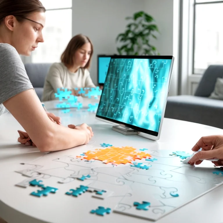 Puzzle visuel interactif funlogicai